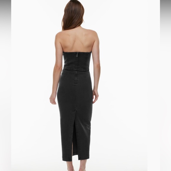 NWT '90S TUBE MAXI DENIM DRESS - Picture 7 of 11